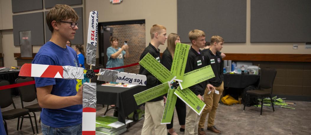 Teams are holding wind turbine waiting in line for testing