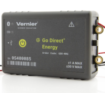 Image of sensor (gray box with writing on it) and red and black wire