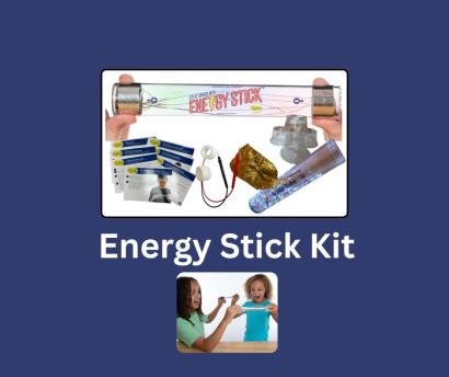 students using both hands to hold light up energy stick
